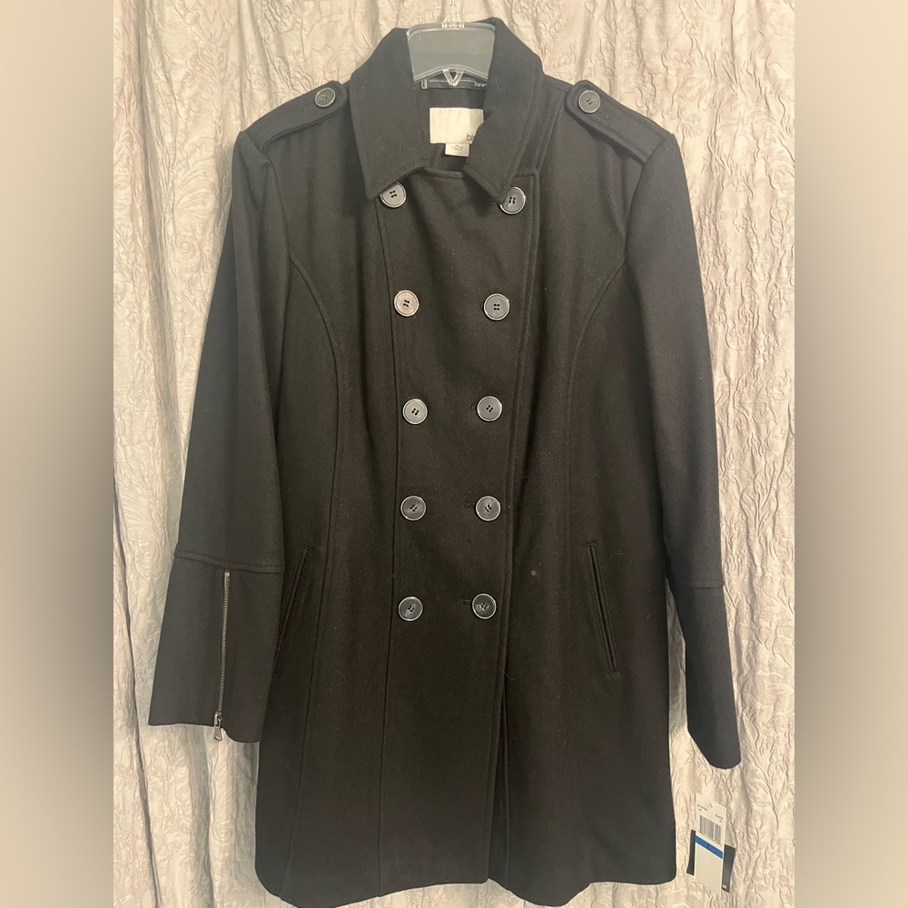 Bar III women’s XL black wool coat